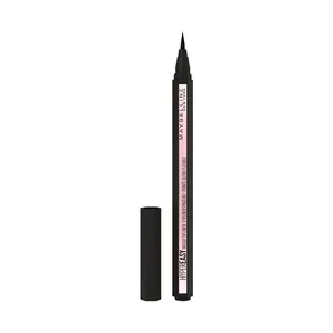 Maybelline Hiper Easy Tono 801 Black Ultra Intenso Eyeliner de Ojos Líquido con Pincel Ultra Flexible.