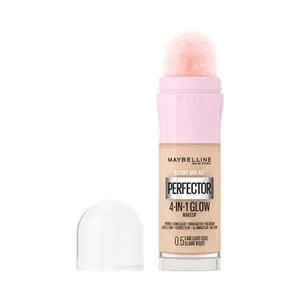 Maybelline Instant Perfector Glow 4 en 1  Tono 0.5 Fair Light Cool Base de Maquillaje con Acabado Natural.