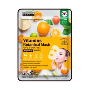 Mbeauty Mascarilla Botánica Facial Iluminadora con Vitaminas Mbeauty.