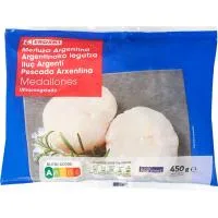 Medallones de Merluza Argentina Eroski, Bolsa 450 G