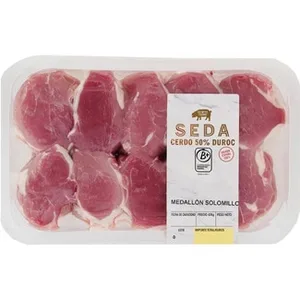 Medallones de Solomillo Extra de Cerdo 50% Duroc Peso Aproximado Seda