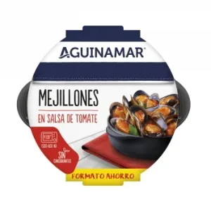 Mejillones a la Marinera en Salsa de Tomate Aguinamar 900 G