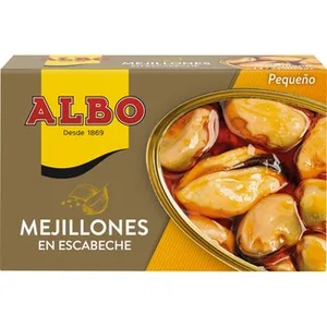 Mejillones en Escabeche de las Rías Gallegas 14-21 Piezas sin Gluten Albo