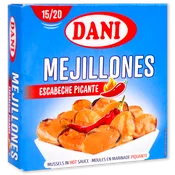Mejillones en Escabeche Picante Dani 15/20 Piezas