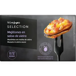 Mejillones en Salsa Vieira Medianos 8-12 Piezas el Corte Ingles Selection