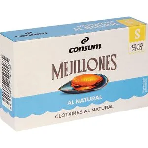 Mejillones Gallegos Natural 13/18 Piezas 69 Gr
