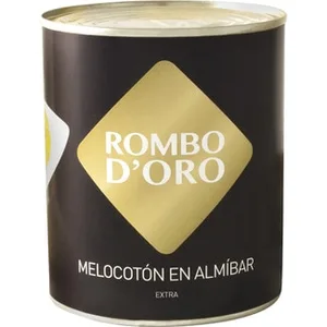 Melocotón en Almíbar Extra  Rombo D'oro 480 G
