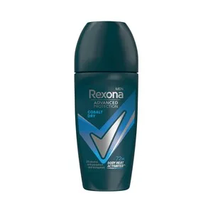 Rexona Men Advanced Protection Cobalt Dry Desodorante Roll On para Hombre sin Alcohol y Antitranspirante hasta 72 Horas 50 Ml.