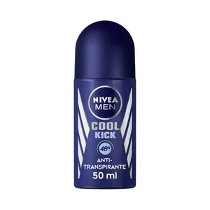 Nivea Men Cool Kick Desodorante Roll On para Hombre con Protección Antitranspirante hasta 48 Horas 50 Ml.