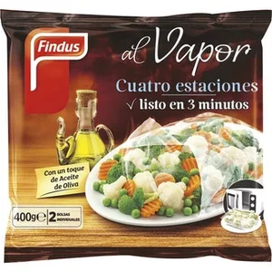 Menestra Cuatro Estaciones al Vapor Listo en 3 Minutos  Findus 400 G