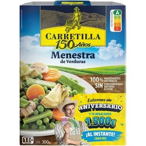 Carretilla Menestra de Verduras con Aceite de Oliva 300 G.