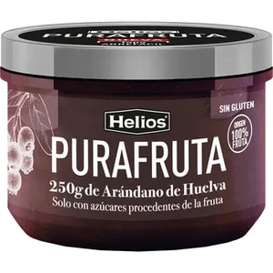 Mermelada de Arándano de Huelva sin Gluten Solo con Azúcares Procedentes de la Fruta Helios Purafruta 250 G