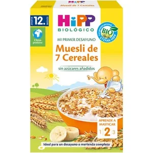 Mi Primer Desayuno Muesli con 7 Cereales Ecológico desde 12 Meses sin Azúcares Añadidos Hipp Biologico