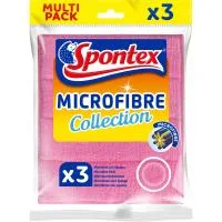 Bayeta Microfibra con Esponja Spontex, Pack 3 Uds