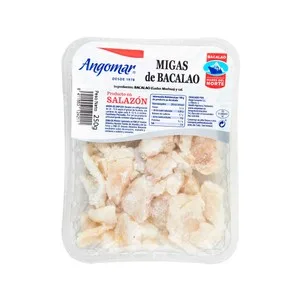 Angomar Migas de Bacalao Salado 250 G.