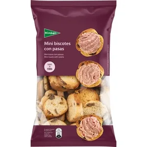 Mini Biscotes con Pasas  el Corte Ingles 150 G