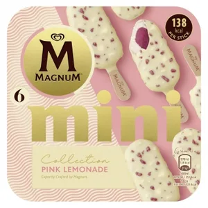 Mini Bombón Helado Sabor Pink Lemonade Euphoria Magnun 6 Ud.