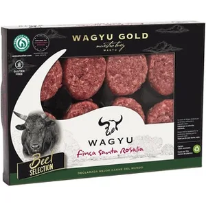 Mini Burger Meat de Vacuno de Raza Wagyu sin Gluten 8 Unidades  Santa Rosalia 280 G