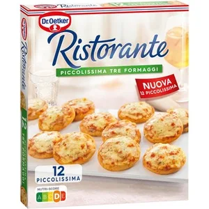 Mini Pizzas 3 Quesos 12 Unidades Piccolissima  Dr.oetker Ristorante 288 G