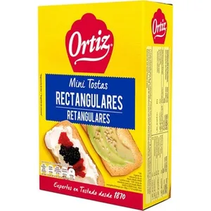 Mini Tostas Rectangulares  Ortiz 100 G