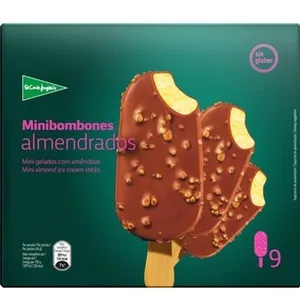 Minibombón Helado Sabor a Vainilla Almendrado sin Gluten 9 Unidades el Corte Ingles