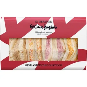 Minisandwiches Surtidos 8 Unidades  el Obrador el Corte Ingles 380 G