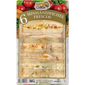 Minisandwichs 6 Unidades  Toplider 250 G