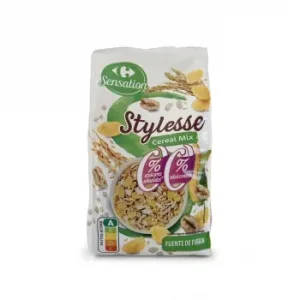 Mix de Cereales y Copos de Maíz 0%  Carrefour Sensation sin Azúcar Añadido 375 G.