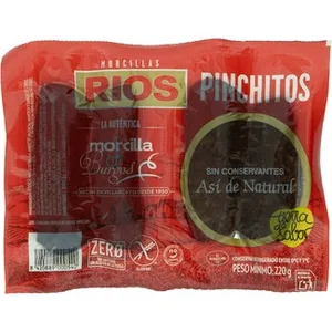 Morcilla de Burgos sin Gluten 3 Unidades  Rios 220 G