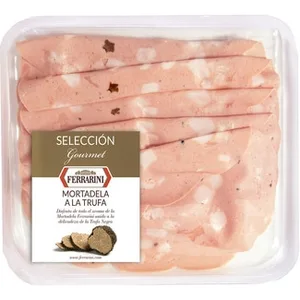 Mortadela Italiana a la Trufa en Lonchas sin Gluten sin Lactosa Ferrarini 100 G
