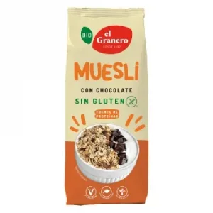 Muesli con Chocolate Ecológico el Granero sin Gluten 375 G.
