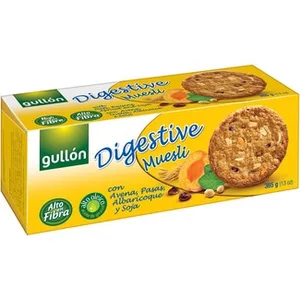 Muesli Galletas con Avena, Pasas, Albaricoque y Soja Gullon Digestive 365 G