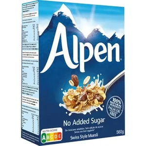 Muesli sin Azúcar Añadido y sin Aceite de Palma Alpen 560 G