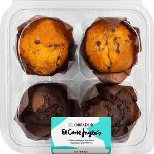 Muffins 4 Unidades el Obrador el Corte Ingles 350 G