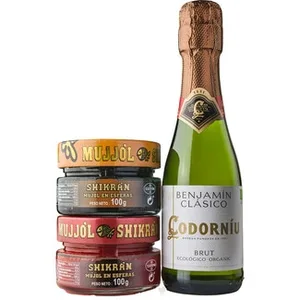 Mujjol Shikrán Rojo Tarro 100 G + Mujjol Shikrán Negro con Cava Benjamín Clásico Codorniu Shikra'n