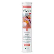 Multivitamínico y Minerales Pro-acción Vive+ Tubo 20 Unidades