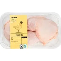 Muslos de Pollo 2 Ud Eroski, Bandeja Aprox. 575 G