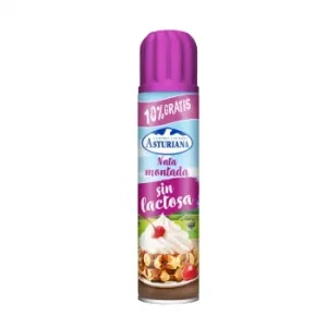Nata Montada Azucarada Central Lechera Asturiana sin Lactosa Spray 250 Ml.