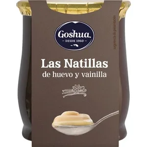 Natillas de Huevo y Vainilla sin Gluten Goshua