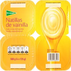 Natillas de Vainilla Pack 4 el Corte Ingles