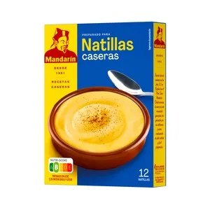 Mandarín Natillas Preparado Mandarín 80 G.
