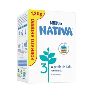 Nativa 3 de Nestlé Leche (3) de Crecimiento en Polvo, a Partir de los 12 Meses 1.2 Kg. 1200 G