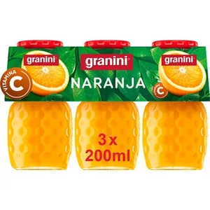 Néctar de Naranja con Vitamina C Pack 3 (envase de Vidrio) Granini