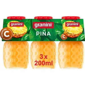 Néctar de Piña Pack 3 (envase de Vidrio) Granini 200 ML