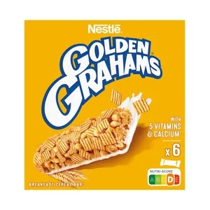 Nestlé Golden Grahams  Barritas de Cereales Tostados con Leche Caja 6 Uds. 150 G.