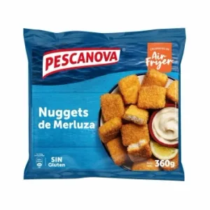 Nuggets de Merluza Congelado Pescanova sin Gluten 360 G.