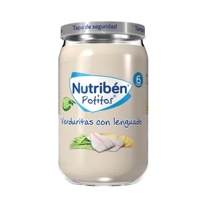 Nutribén Potitos® de Lenguado con Verduras Selectas a Partir de 6 Meses 250 G.