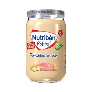 Nutribén Potitos® de Patatitas con Pollo a Partir de 6 Meses 235 G.