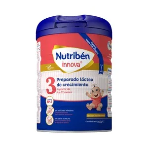 Nutribén Preparado Lácteo (3) de Crecimiento a Partir de 12 Meses Nutribén Innova 800 G. 8000 ML