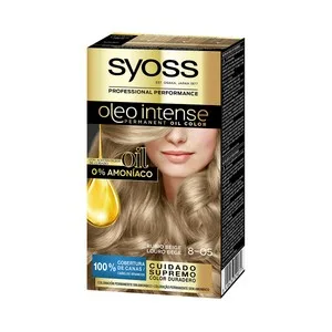 Syoss Oleo Intense Tinte de Pelo Permanente Tono 8-05 Rubio Beige.